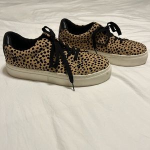 Leopard platform sneakers
